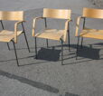 Konferensstol Lammhults bok/silver